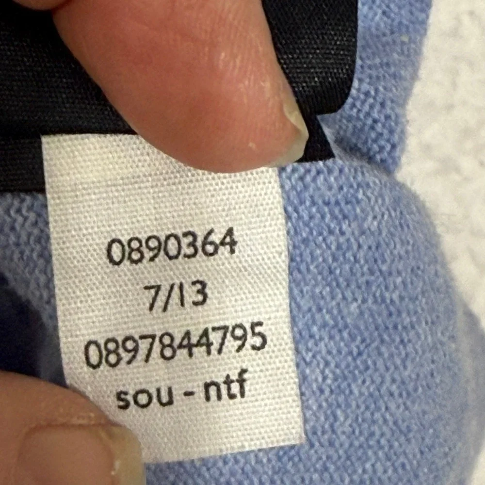 Tommy Hilfiger Mens V-Neck Cotton Sweater Light Blue XL 0890364‎